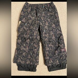 Obermeyer Geometric Print Snow Pants - Black and Gray
